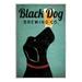 Stupell Industries Black Dog Brewing Antique Beer Sign Graphic Art Unframed Art Print Wall Art Design by Ryan Fowler