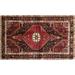Ahgly Company Indoor Rectangle Traditional Saffron Red Persian Area Rugs 8 x 10