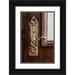 Clemons Kathleen 10x14 Black Ornate Wood Framed with Double Matting Museum Art Print Titled - USA Maine Ornate handle on wooden door