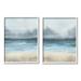 Stupell Industries Stormy Coastal Ocean Waves Graphic Art White Framed Art Print Wall Art Set of 2 Design by Grace Popp