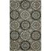 Loomaknoti Ohanzah Owena 3 x 5 Gray Medallion Indoor Accent Rug