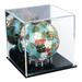 Better Display Cases Acrylic Christmas or Holiday Ornament Display Case with Mirror And Black Base 5 x 5 x 5 (A081/V24)