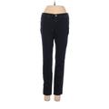 J Brand Jeggings - Mid/Reg Rise Straight Leg Boyfriend: Blue Bottoms - Women's Size 23 - Black Wash