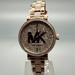 Michael Kors Accessories | Michael Kors Sofie Quartz Crystal Rose Gold Women's Wristwatch | Color: Gold | Size: 6"