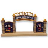 Disney Holiday | 2022 Disney Parks Walt Disney Entrance Gate Sign Miniature Christmas Ornament | Color: Red | Size: Os