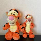 Disney Toys | Disney, Disney Tigger Plush Winnie The Pooh, Tigger Toy Set, 30cm & 24cm Long | Color: Orange | Size: Big One: 30cm; Small One: 24cm