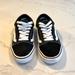 Vans Shoes | Gently Used Black And White Classic Lace Up Vans Size 5.5 In Us Women | Color: Black/White | Size: 5.5