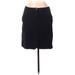 French Connection Wool Skirt: Black Solid Bottoms - Women's Size 8