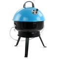 Gibson Home Fireblue Portable 14 Inch BBQ Grill In Blue Stainless Steel/Steel in Blue/Gray | 6 H x 14.5 W x 14.5 D in | Wayfair 950117582M