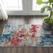 Red 48 x 24 x 0.5 in Area Rug - 17 Stories Modern Multicolor Transitional Area Rug | 48 H x 24 W x 0.5 D in | Wayfair