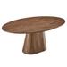 ESTETICA FURNITURE Provision 75" Oval Dining Table by Modway Wood in Brown | 52.5 H x 43.5 W x 75 D in | Wayfair MDWY EEI-6066-WAL-SET
