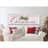 The Holiday Aisle® Have Yourself a Merry Little Christmas - Wrapped Canvas Print Canvas in Green/Red | Wayfair 0E56A2B8DE5C4E37BFE18D16FA1A126A