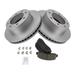 2005-2011 Ford F250 Super Duty Front Brake Pad and Rotor Kit - TRQ BKA24294