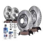 2006-2010 Infiniti M45 Front and Rear Brake Pad and Rotor Kit - Detroit Axle