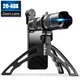 APEXEL-Télescope professionnel téléobjectif n'aime HD 20-40X objectif monoculaire mobile +