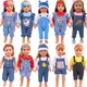 Vêtements en denim imbibés pour filles motif animal Kawaii vêtements au beurre combinaisons