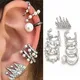 Boucles d'oreilles à clip en perles pour femmes et filles manchette d'oreille en cristal bijoux à