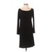 Moda International Casual Dress - Midi: Black Solid Dresses - Women's Size Small