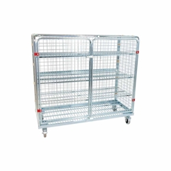 Stahlrollbehälter ADB 1200, 620 x 1500 mm, 5-seitig, ohne Korb-Aufsatz, 2 Flügeltüren, Cr 3 Image