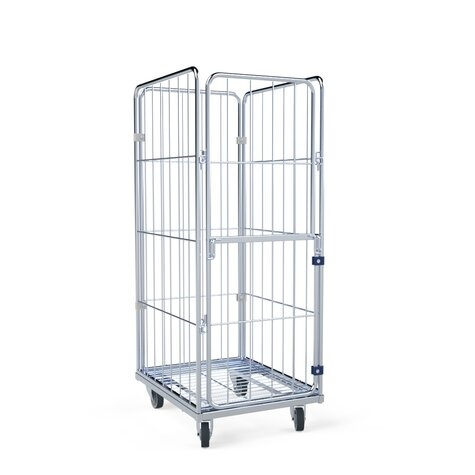 Wäschecontainer 1370mm, 600x740ME, 4-seitig, Vorderwand klappbar/schwenkbar Image