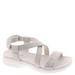 Easy Spirit Treasur - Womens 5.5 Silver Sandal Medium