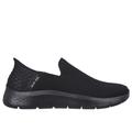 Skechers Men's Slip-ins: GO WALK FLEX - No Hands Slip-On Shoes | Size 10.5 | Black | Textile | Machine Washable