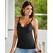 Boston Proper - Black - Lace Trim Cami Top - XS