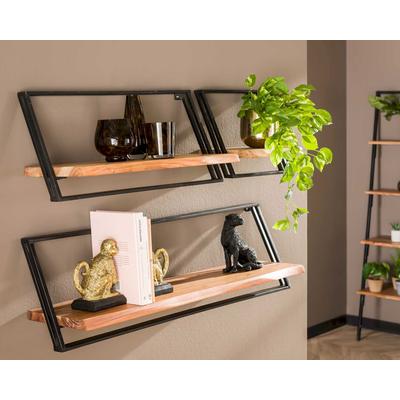 designline »Lean« Wandregal 3er-Set Akazienholz Image