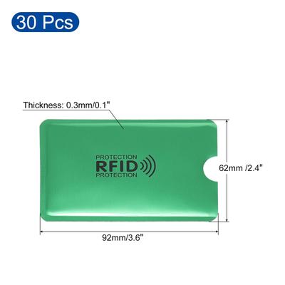 RFID Blocking Credit Card Sleeves, 30 Pcs Contactless Protector Holder