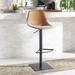 SAFAVIEH Rylen Gas Lift Adjustable Bar Stool - 19 in. W x 18 in. D x 32-42 in. H