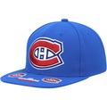 Men's Mitchell & Ness Blue Montreal Canadiens Vintage Hat Trick Snapback