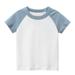 KmaiSchai Big Boys Long Sleeve Shirts Size 18-20 Toddler Kids Baby Boys Girls Color Block Short Sleeve Crewneck T Shirts Tops Tee Clothes For Children Shirts For Boys Size 8 Sleeveless Shirt Kids Bo