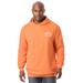 Men's Big & Tall Russell® Quilted Sleeve Hooded Sweatshirt by Russell Athletic in Washed Peach (Size 5XL)