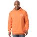 Men's Big & Tall Russell® Quilted Sleeve Hooded Sweatshirt by Russell Athletic in Washed Peach (Size 4XL)