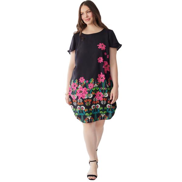 plus-size-womens-short-sleeve-floral-dress-by-soft-focus-in-black-falling-floral--size-16-w-/
