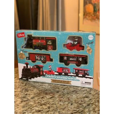 Disney Toys | Disney Mickey Mouse Holiday Express Train Set 12 Piece Set New In Box | Color: Blue/Red | Size: Osb
