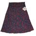Lularoe Skirts | 2/$20 Lularoe Azure Paisley Design Skirt. Size Large | Color: Green/Purple | Size: L