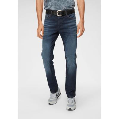 Slim-fit-Jeans JACK & JONES "JJITIM JJORIGINAL JOS 719 NOOS", Herren, Gr. 36, Länge 34, blau (medium blau), Denim/Jeans, Obermaterial: 97% Baumwolle, 3% Elasthan, modisch, slim fit, Jeans Image