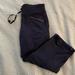 Athleta Pants & Jumpsuits | Athleta Navy Cropped Pants With Elastic Bottoms | Color: Blue | Size: S