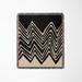 ULLI HOME Addai Abstract Triangle Pattern Blanket Throw Cotton | 50 H x 60 W in | Wayfair Addai_Woven_Black_Beige_80x60