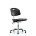 Inbox Zero Newport Industrial Polyurethane Clean Room Chair - Desk Height Plastic/Acrylic in Gray/Black/Brown | 38.5 H x 24 W x 25 D in | Wayfair