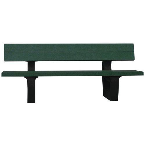 Banc Parc Long 180 Cm - Livré Monté - Vert - Manutan Expert