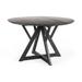 Jennings Dark Brown Solid Wood Round Dining Table - 48"L x 48"W x 29.5"H