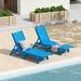 Polytrends Laguna All Weather Poly Pool Outdoor Chaise Lounge - Armless (Set of 2)