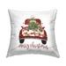 Stupell Merry Christmas Tree Truck Printed Throw Pillow Design by Lettered and Lined