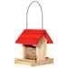 Taqqpue Wooden Bird Feeder Courtyard Villa Balcony Hanging Rainproof Bird Feeder Hummingbird House Feeder Bird Feeders for Outdoors Hanging on Clearance