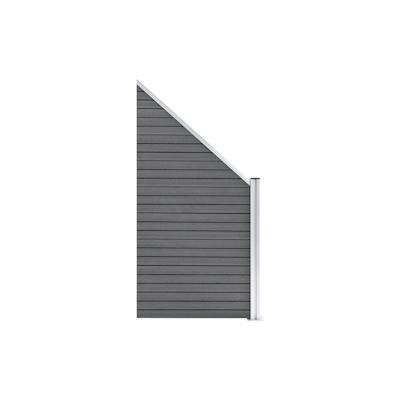 Zaunelement WPC 90x(100-180) cm | vidaXL : Farbe - Grau