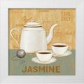 Brown David Carter 15x15 White Modern Wood Framed Museum Art Print Titled - Jasmine Tea Teal