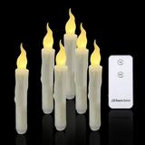 Halloween Decorations -12 Floating LED Candles with Remote Control - Witch Halloween Harry Potter Decor Christmas Party Supplies Birthday Wedding Home