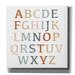 Epic Graffiti Rustic Rainbow Alphabet by Heidi Kuntz Canvas Wall Art 26 x26